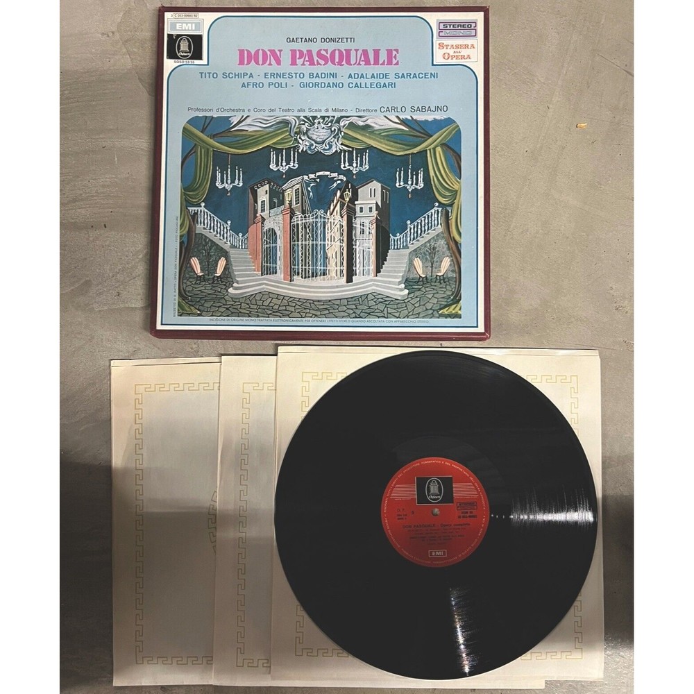 Donizetti Don Pasquale Sabajno 3 LP SET